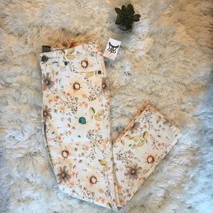 NEW Girls Jeans with flower designs